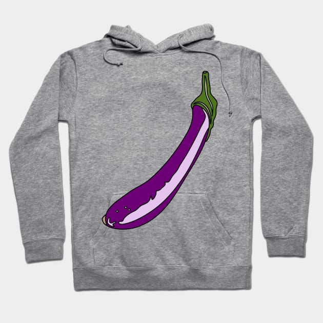 Eggplant Hoodie by notsniwart